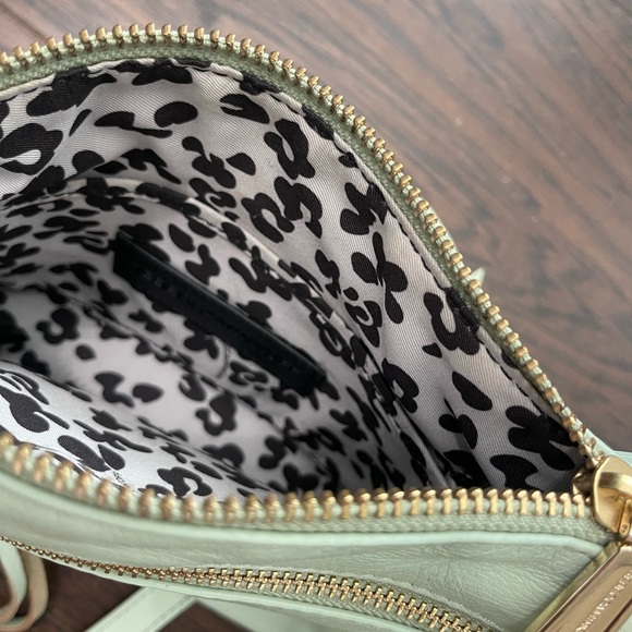 Rebecca Minkoff Women Mint Green Leather Crossbody Bag - Picture 6 of 6